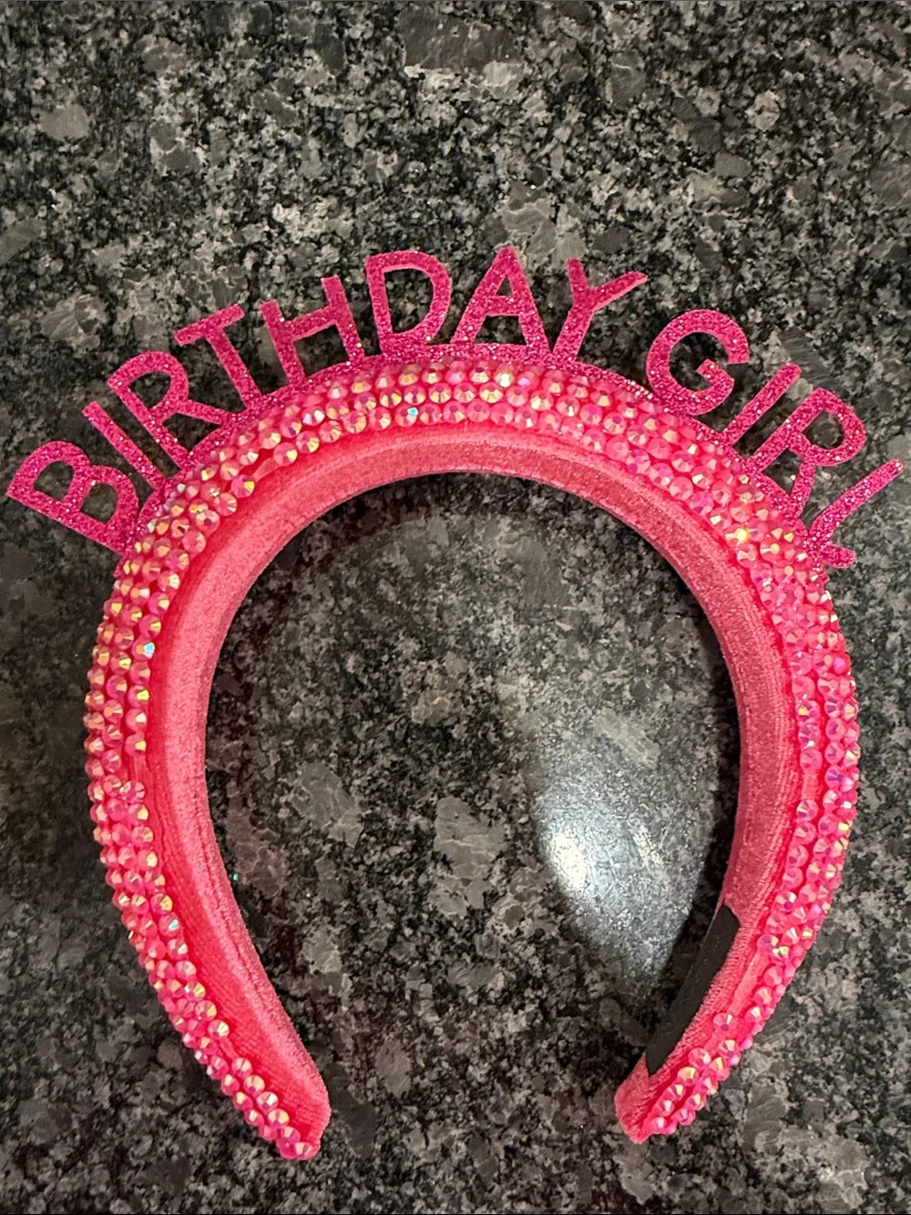 Hand made Sparkle Pink Glitter Rhinestone 